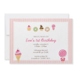 Sweets, Treats &amp; First Birthdays Custom Announcements