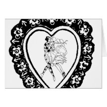 Swept Away Lovers Card