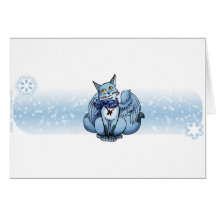 Swiftpaw: Candycane Greeting Card