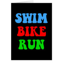 Swim Bike Run cards