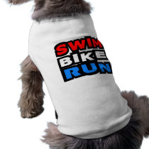 Swim Bike Run pet clothing