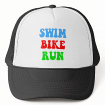 Swim Bike Run hats