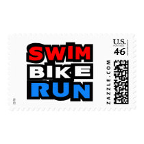 Swim Bike Run postage
