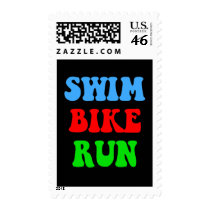 Swim Bike Run postage