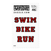 Swim Bike Run postage
