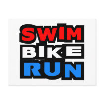 Swim Bike Run postcards