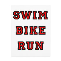 Swim Bike Run postcards