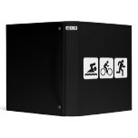 Swim, Bike, Run - Triathlon 3 Ring Binders