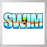 Swim Butterfly Print