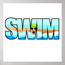 Swim Butterfly Print