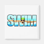 Swim Butterfly Refrigerator Magnet