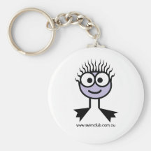 Swim Club Lilac Swim Character Key Ring Keychains