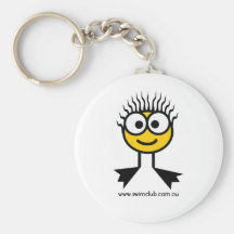 Swim Club Yellow  Swim Character Key Ring Keychains