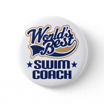 Swim Coach Gift Buttons