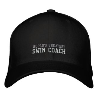 Swim Coach, World's Greatest Hat embroideredhat