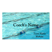 SWIM COACH'S BUSINESS CARD