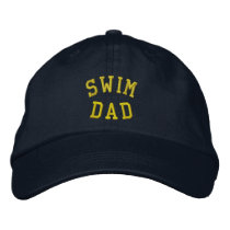 SWIM DAD Embroidered Hat embroidered hats by Mom_and_Dad_Stuff SWIM DAD Embroidered Hat embroidered hats