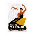 Swim For Health 1940 WPA posters by lc_wpa Swim For Health 1940 WPA posters