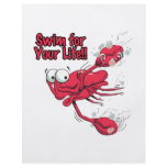 swim for your life scared swmming crab flyers