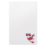 swim for your life scared swmming crab customized stationery