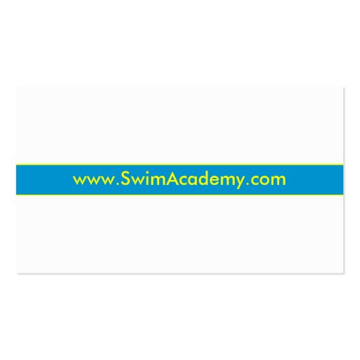 Swim Instructor Business Card (back side)