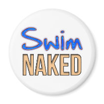 Swim Naked Refrigerator Magnets