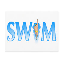 Swim postcards by TeeZazzle Swim postcards