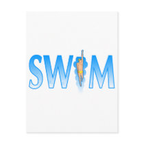 Swim postcards by TeeZazzle Swim postcards