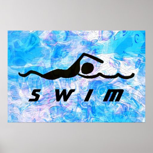 Swimming Posters, Swimming Prints, Art Prints, & Poster Designs Zazzle