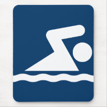 Swim Symbol Mousepad