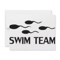 swim team icon invitations