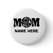 SWIM TEAM MOM (CUSTOM) buttons
