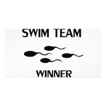 swim team winner icon photo cards