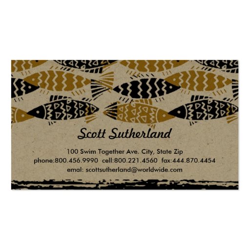 Swim Together Business Card (front side)