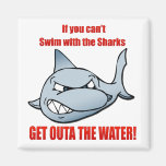 Swim with the Sharks Fridge Magnets
