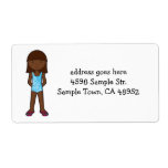SwimGirl Personalized Shipping Labels