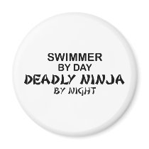 Swimmer Deadly Ninja by Night Magnets