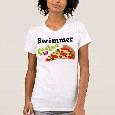 Swimmer (Funny) Pizza T Shirt