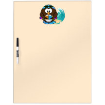 swimmer owl Dry-Erase whiteboards
