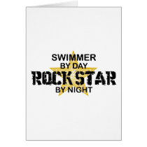 Swimmer Rock Star by Night Cards