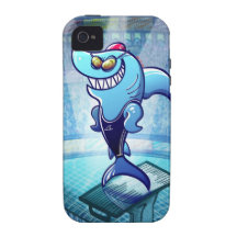Swimmer Shark Case-Mate iPhone 4 Cover