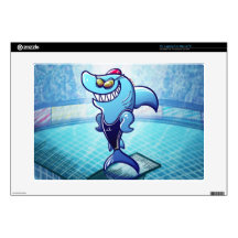 Swimmer Shark Skins For 15" Laptops