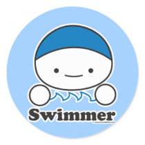 Swimmer Sticker Sheet (more sizes) by urmemorables Swimmer Sticker Sheet (more sizes)