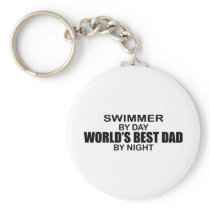 Swimmer - World's Best Dad by Night Keychains