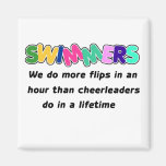 Swimmers & Cheerleaders Fridge Magnets