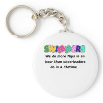 Swimmers & Cheerleaders Key Chain
