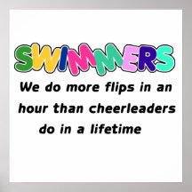 Swimmers & Cheerleaders Posters