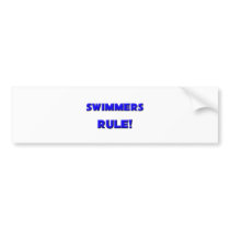 Swimmers Rule! bumper stickers