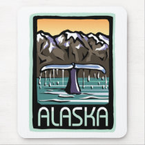 Swimmin' in Alaska Mouse Pads