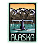 Swimmin' in Alaska Postcard